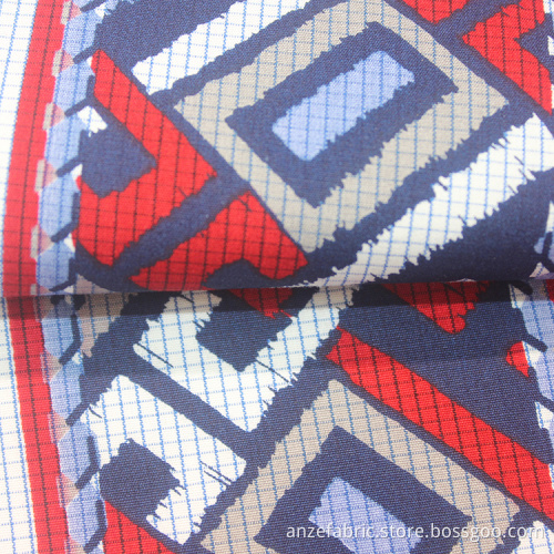 100 % Cotton Plaid Yarn Dyed Printed Fabric
